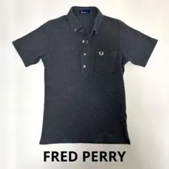 【美品】 FRED PERRY フレッドペリー ポロシャツ グレー S