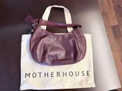MOTHERHOUSE マザーハウス ワンショルダーバッグ レザー 赤 保存袋付のサムネイル