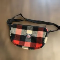 Johnson Woolen Mills チェック柄ショルダーバッグ