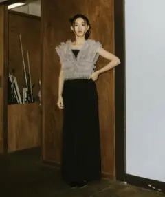 ANDRÉSD tulle vest all in one dress 『S』