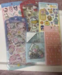 新品未開封♡正規品♡【サンリオシール6点セット】平成はっぴーフォン他