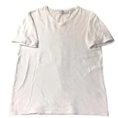 カルバンクライン プラティナム 鹿の子 Vネック カットソー M 白 超美品のサムネイル