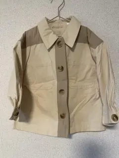 ZARA ベージュ ボタン付きジャケット 2-3歳