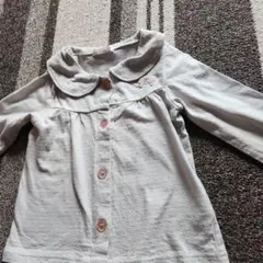 カーディガン　グレー　リボン　100センチ前後　美品　クーラー対策に