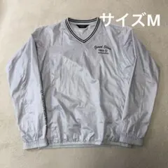 Munsingwear ナイロンプルオーバー　ピステ　ゴルフウェア　シルバー　M