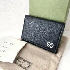 GUCCI ドリアン GG シボ革 カードケース 近代 ブラック 美品】GUCCI ドリアン GG シボ革 カードケース 近代 ブラック - メルカリ