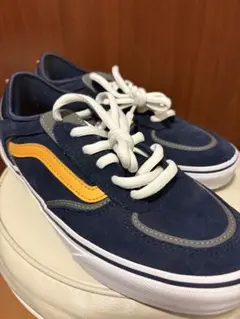 Vans スケートローリー スニーカー ネイビー/イエロー