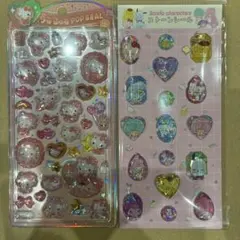 国内正規品　うるちゅる　ストーンシール　サンリオ　キティ　クロミ　シナモン