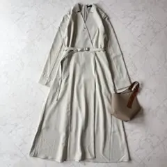 美品✨アーバンリサーチロッソ ベルトデザインカシュクールワンピース 上品 F