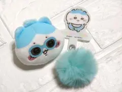 新品 ちいかわ Baby ハチワレ おかおバッジ ぽんぽんチャーム付きフォンタブ