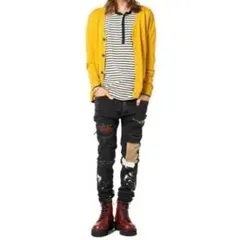glambグラム　Kurt damaged denim カートダメージデニム 0のサムネイル