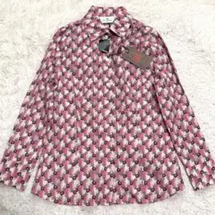 近年未使用タグ付き　エトロ　花柄ブラウス　ストレッチ　長袖　ボタニカル　ピンクのサムネイル