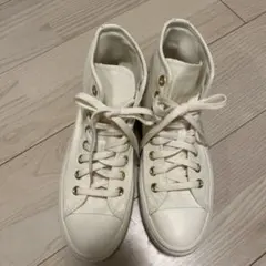 韓国　CONVERSE オールスター　ホワイト ハイカットスニーカー　厚底