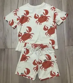 ZARA カニプリント Tシャツとショーツセット 110cmのサムネイル