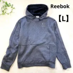 Reebok パーカー 【L】 バックプリント有 首まで暖か ポケット有