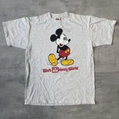90s ミッキーマウス キャラクタープリントTシャツ USA製 ディズニー