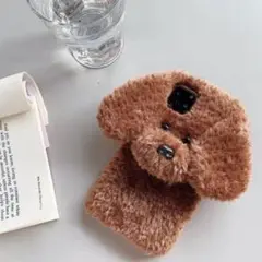 犬 iPhone15 可愛い スマホカバー ふわふわ iPhoneケース