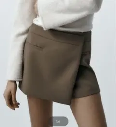 zara アシンメトリースコート xs