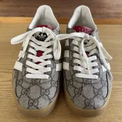 美品 GUCCI adidas ガゼル GG柄 厚底スニーカー 36 レディース - メルカリ