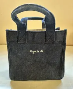 agnes b. アニエスベー デニム ミニトートバッグ