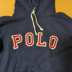 POLOロゴ　 紺フーディ　ラルフローレン