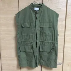 Discoat スタンドネック ミリタリーベスト