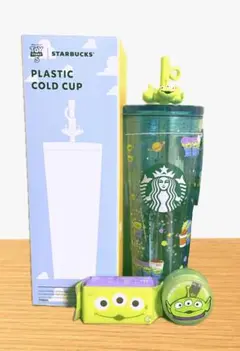 韓国限定 スターバックス トイストーリー リトルグリーンメンセット