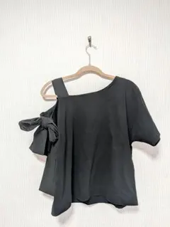 ROSE BUD アシンメトリー リボン カットソーのサムネイル