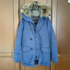 未使用　ユニクロ　メンズ 　ウルトラウォームハイブリッドダウンコートM　ブルー