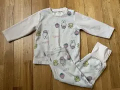 ミッフィーパジャマ　長袖90cm バースデー　フリース　ピンク