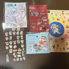 クレヨンしんちゃん　ウォーターシール　フレークシール　ぷっくりシール　シール