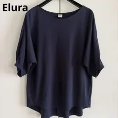 エルーラEluraドルマンスリーブカットソーネイビーMサイズのサムネイル