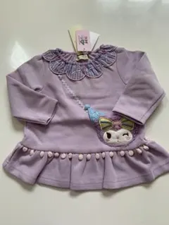 【最終価格】新品未使用ベイビーチアー　KUROMI ポシェットチュニック 90のサムネイル