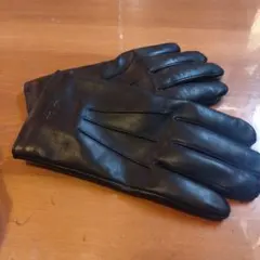 【COACH】 黒 レザー手袋　サイズ　L スマホ対応