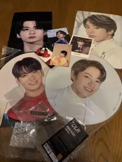 BTS ジョングク うちわ、スローガン、プレミアムフォトセット