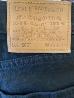 LEVI 505 ブラックデニム W30 L32