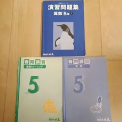 算数　予習シリーズ　演習問題集 5年 上 春期講習5年