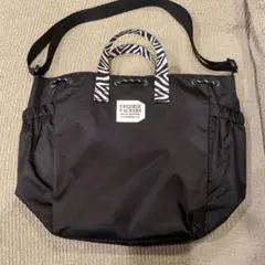 【美品】FREDRIK PACKERS 2WAYトート　ショルダーバッグ　ゼブラ