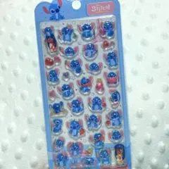 スティッチ　ディズニー　海外限定　正規品　ぷくぷく　3Dシール　立体　ぷっくり