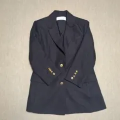 Audrey and John Wad テーラードジャケットブラックラメ