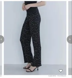 新品　coca ドット パンツ Lサイズ プリーツ　レギンス