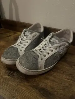 <2STAR>カジュアルスニーカー グレー/シルバー