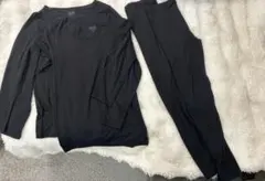 UNIQLO ヒートテック150 上下2セット 黒