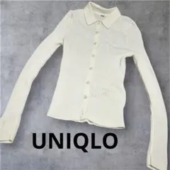 UNIQLOメリノリブポロカーディガン S