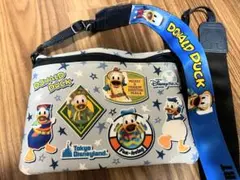 新品未使用　実写ドナルドダック ポーチ