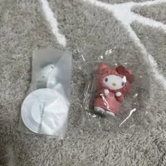 サンリオ　キティ　LOVE♡抹茶　むぎゅぎゅ！　パーカー　マスコットフィギュア