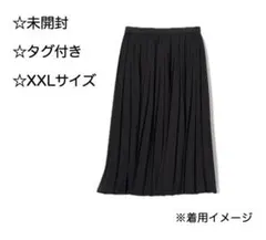 シフォンプリーツスカート丈短め　XXLサイズ　UNIQLO