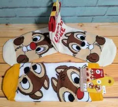 ディズニー チップとデール ソックス 22-24cm ショート丈 全2種セット