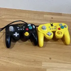 HORI GC風コントローラー2点 ゼルダ/ピカチュウ ジャンク