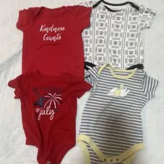 新品未使用タグなし　ロンパース　合計4点　Disney babyプーさん他